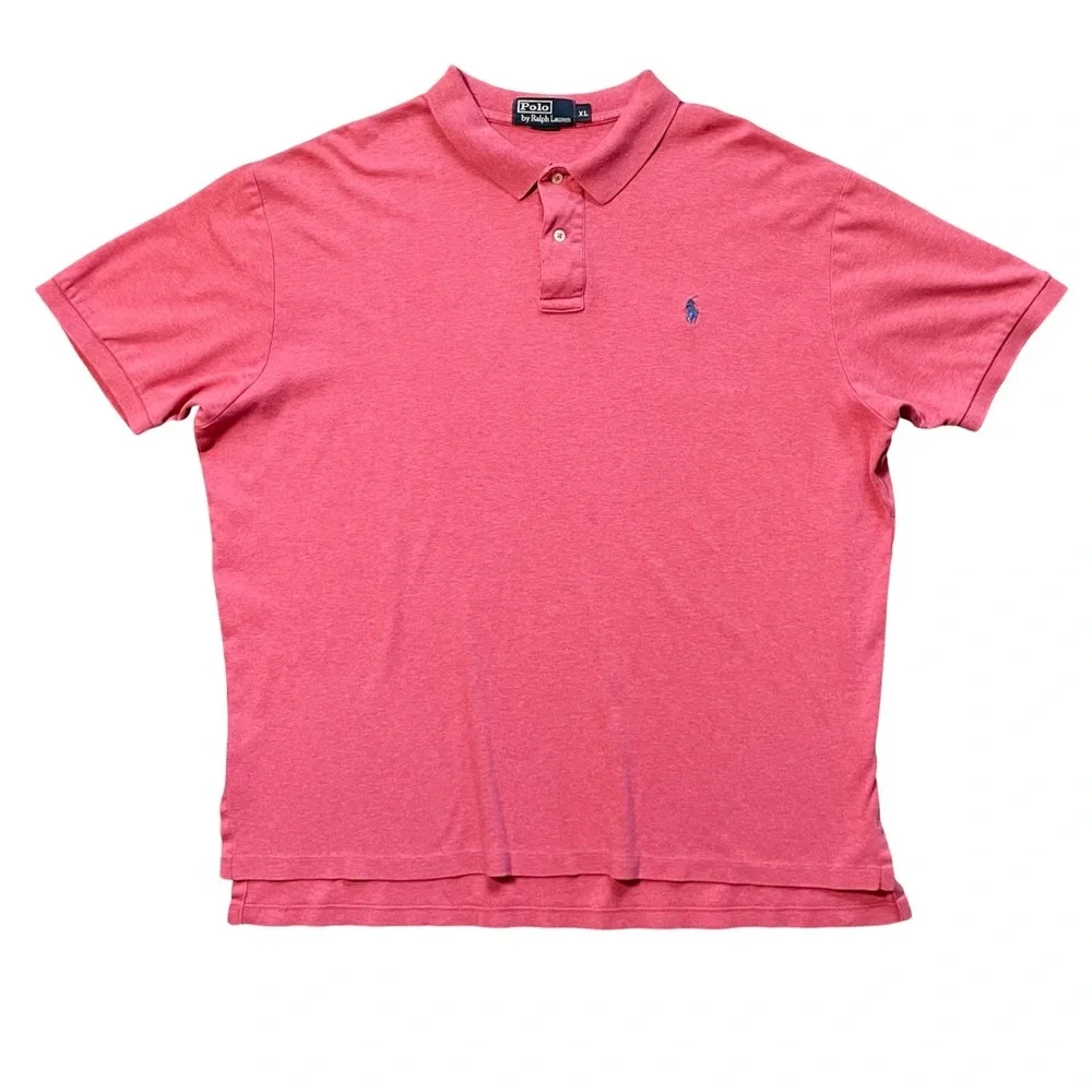 Vintage Polo Ralph Lauren Men's Red Polo Shirt Size XL